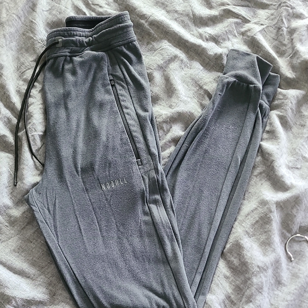 Nobull Gray Joggers with Logo Size Small